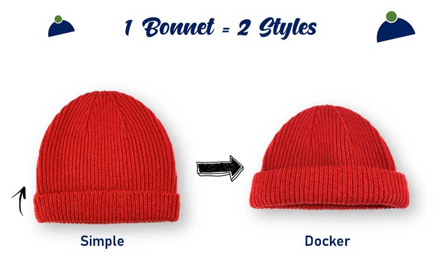 Un bonnet deux styles